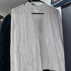 Old Navy Gray Knit Open Cardigan